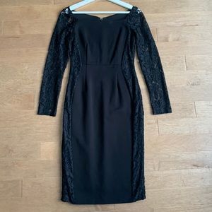 Little Black Lace Dress. Le Chateau. Cocktail dress. US 4.